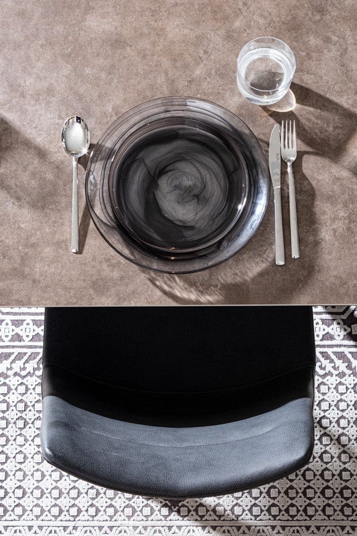 Bizzotto Tavolo da pranzo estensibile Briva Grande Grigio