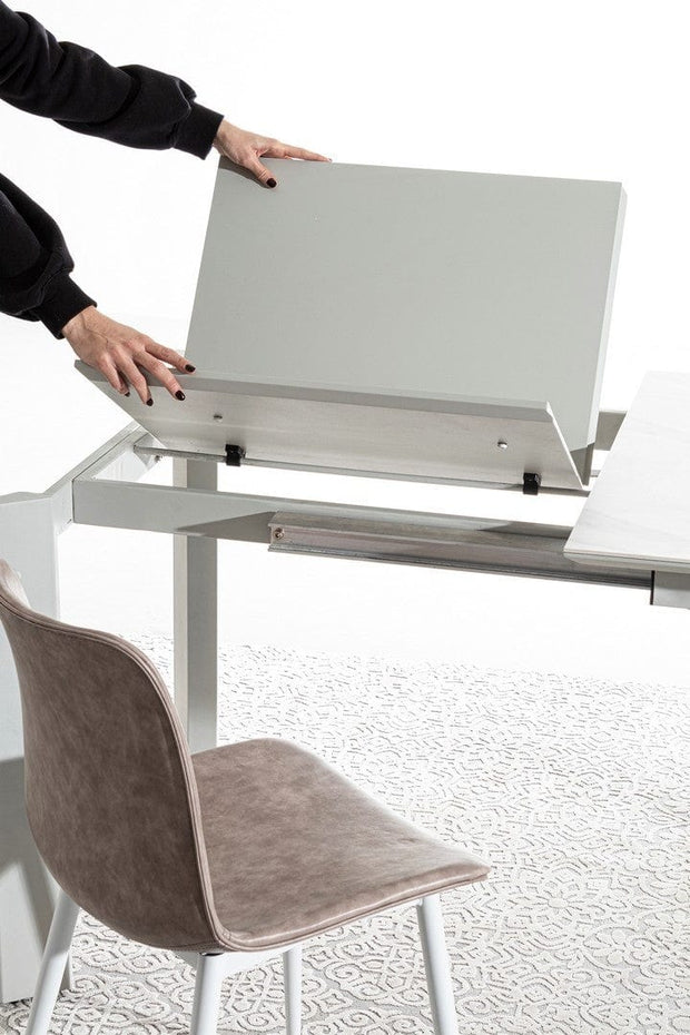 Bizzotto Tavolo da pranzo estensibile Briva Grande Grigio