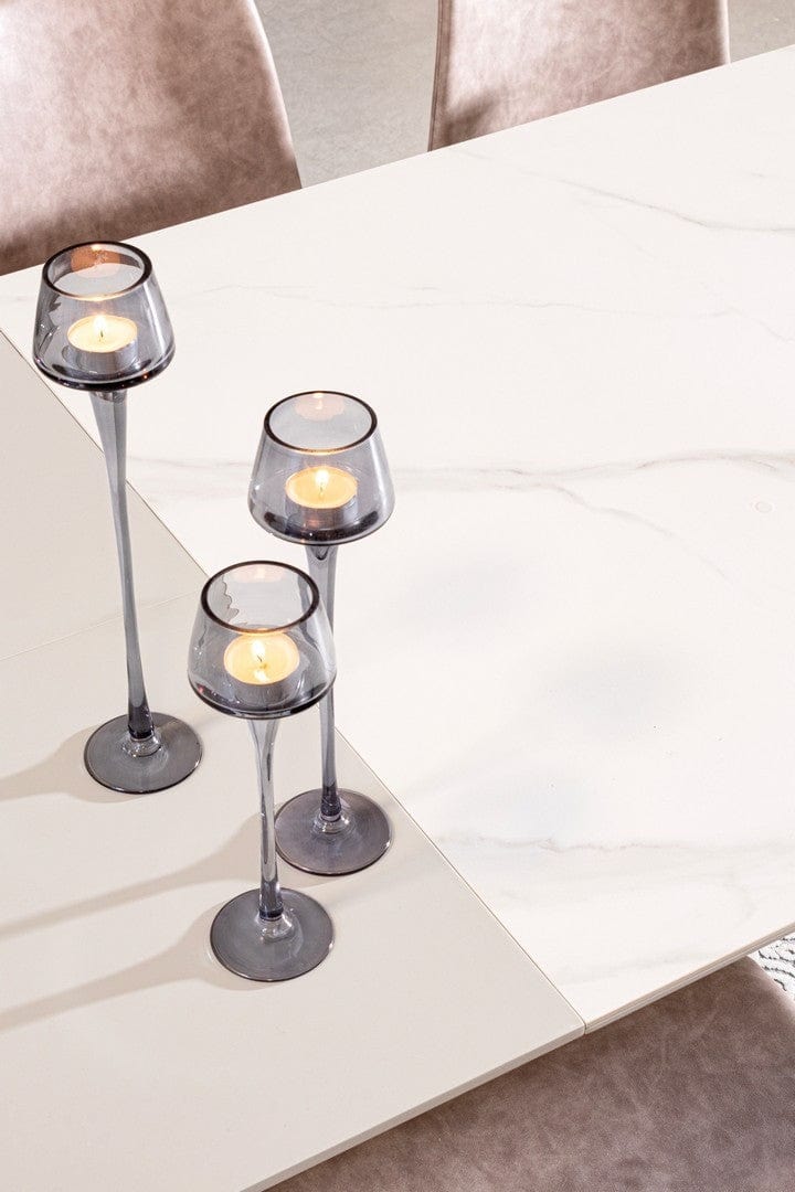 Bizzotto Tavolo da pranzo estensibile Briva Grande Grigio