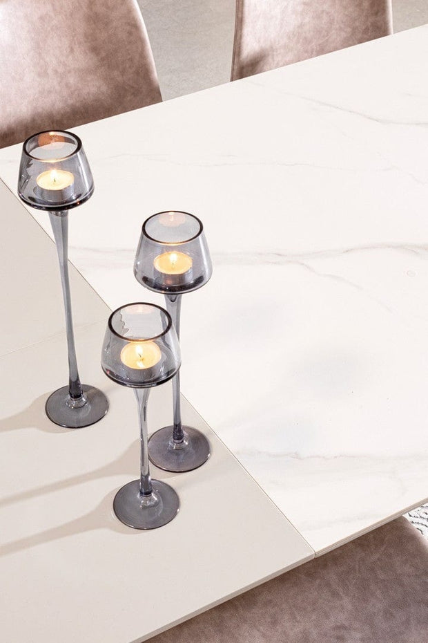 Bizzotto Tavolo da pranzo estensibile Briva Grande Grigio