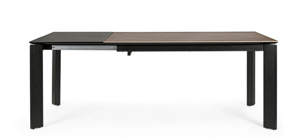 Bizzotto Tavolo da pranzo estensibile Briva Piccola Grigio