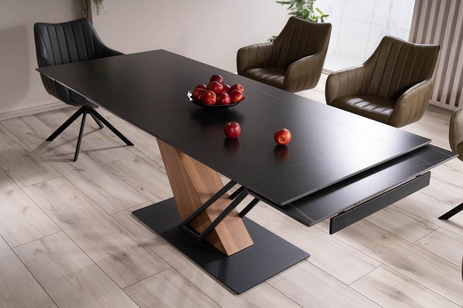 Tavolo da pranzo estensibile Gesis Nero (4)