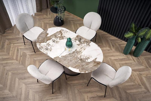 Halmar Tavolo da pranzo estensibile Robis Beige