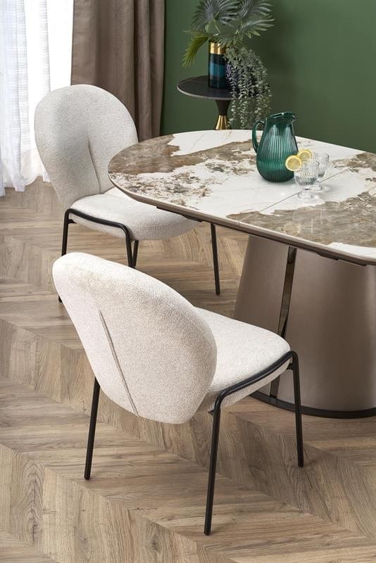 Halmar Tavolo da pranzo estensibile Robis Beige