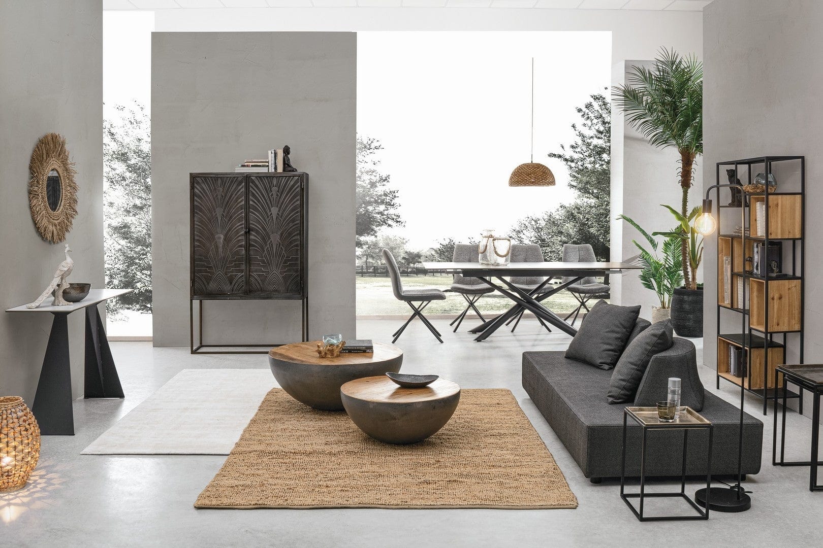 Bizzotto Tavolo da pranzo estensibile Seyfert Grande Cappuccino