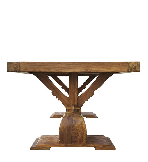 Tavolo da pranzo in legno Teak Rifle Piccola Naturale (1)