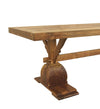 Tavolo da pranzo in legno Teak Rifle Piccola Naturale (2)