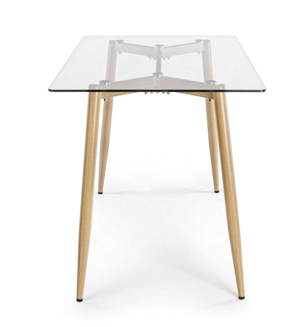 Bizzotto Tavolo da pranzo Oakland Piccola Trasparente