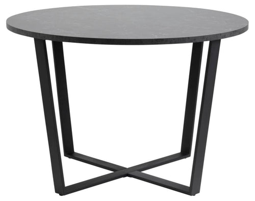 Actona Tavolo da pranzo rotondo Amble Nero