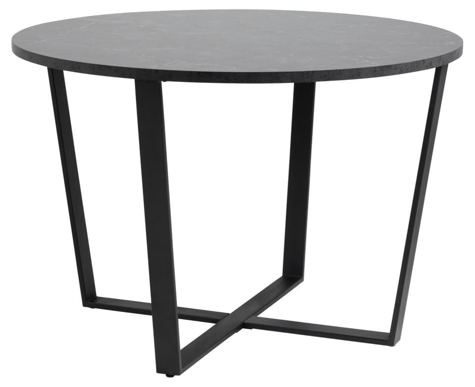 Actona Tavolo da pranzo rotondo Amble Nero