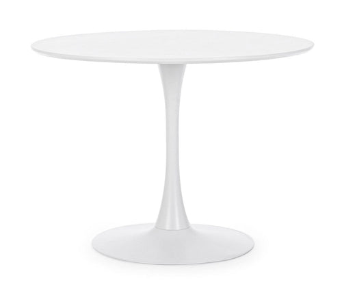 Bizzotto Tavolo da pranzo rotondo Bloom Piccola Bianco