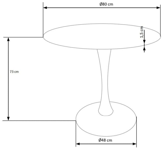 Tavolo da pranzo rotondo Denvoris Bianco (10)