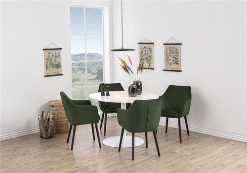 Actona Tavolo da pranzo rotondo Tarifa Bianco