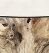 Tavolo da pranzo rotondo Teak Root Bleached Trasparente (1)