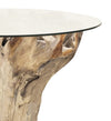 Tavolo da pranzo rotondo Teak Root Bleached Trasparente (2)