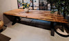Mobex Tavolo in legno massello e gambe in metallo Artemis Rustic Irregular Quercia