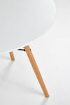 Halmar Tavolo rotondo in MDF, legno e metallo, Prometios White / Pine, Ø80xH72 cm
