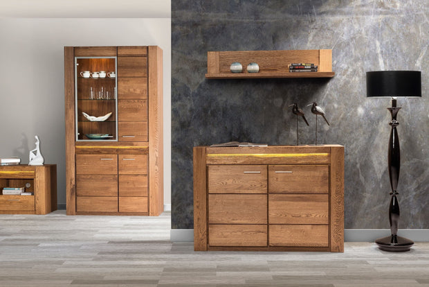 Velluto 34 Piccolo Rovere Rustico, L111xL25xH24 cm (1)