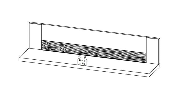 Velluto 34 Piccolo Rovere Rustico, L111xL25xH24 cm (5)