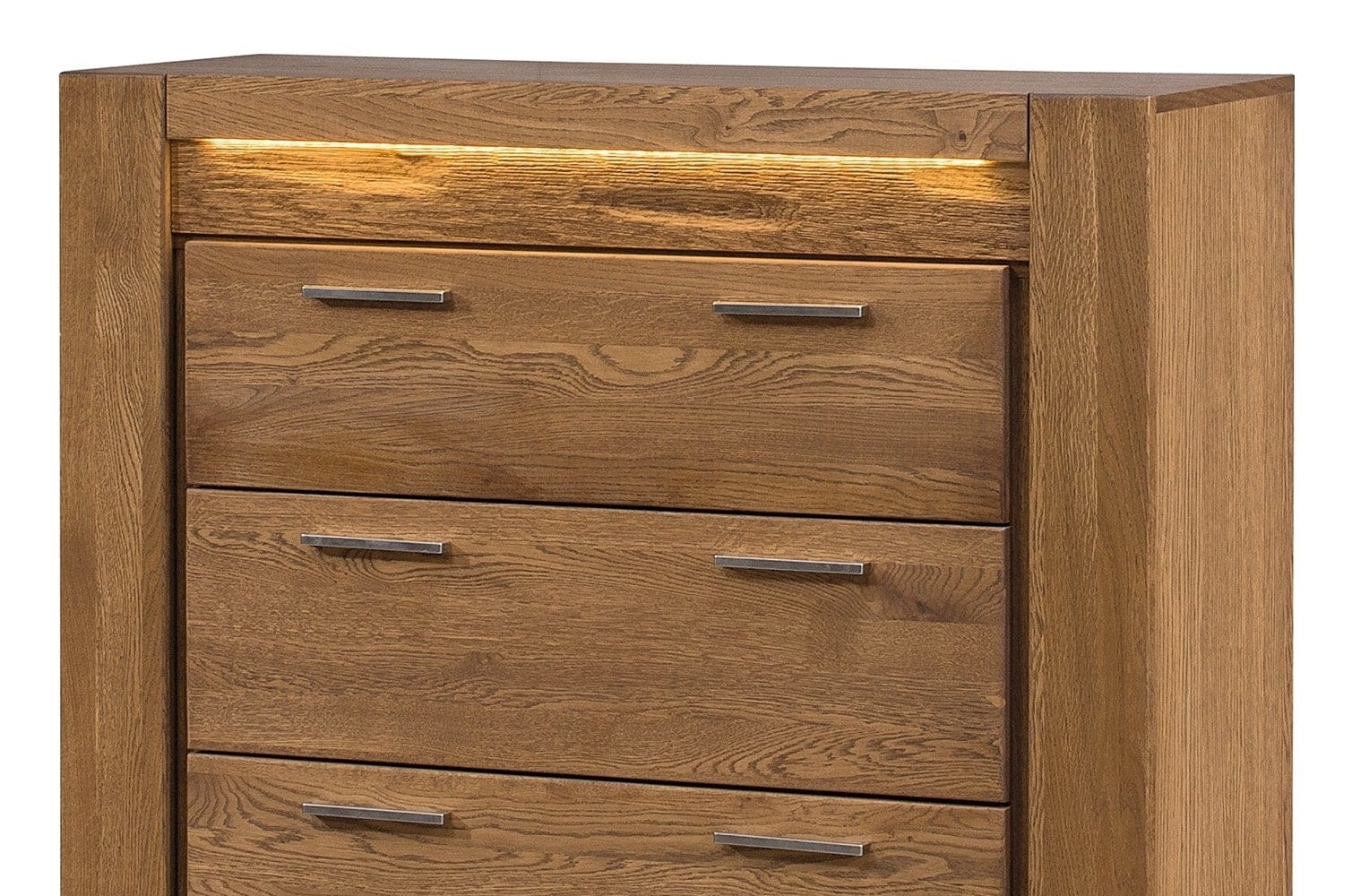 Velvet 75 Cassettone in rovere rustico a 4 cassetti impiallacciato e paglia, l105xl42xh110 cm (3)