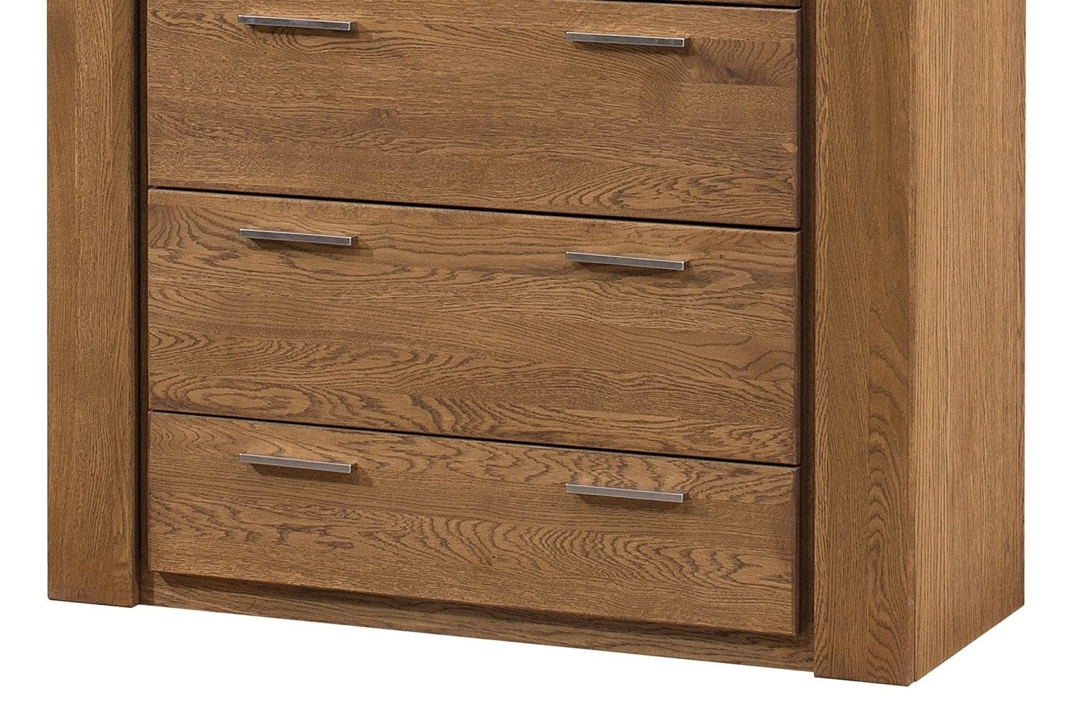 Velvet 75 Cassettone in rovere rustico a 4 cassetti impiallacciato e paglia, l105xl42xh110 cm (4)