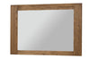 Velvet 81 Small Oak Specchio decorativo rustico con cornice impiallacciata, l105xH70 cm