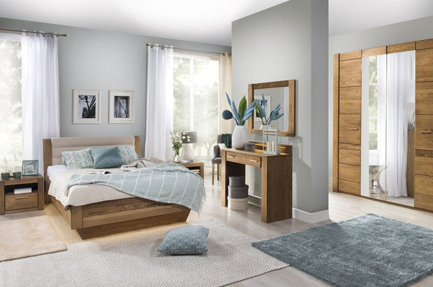 Velvet 81 Small Oak Specchio decorativo rustico con cornice impiallacciata, l105xH70 cm (2)