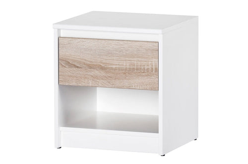 Venetia 05 Bianco / Rovere Sonoma, l42xL38xH46 cm