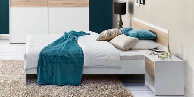 Venetia 05 Bianco / Rovere Sonoma, l42xL38xH46 cm (3)