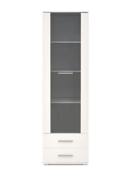 Halmar Vetrina con 1 anta e 2 cassetti Liamis W-1 Bianco