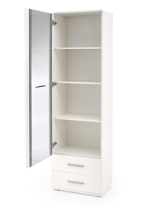 Halmar Vetrina con 1 anta e 2 cassetti Liamis W-1 Bianco