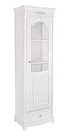 Bizzotto Vetrina con 1 cassetto e 1 anta Blanc Bianco