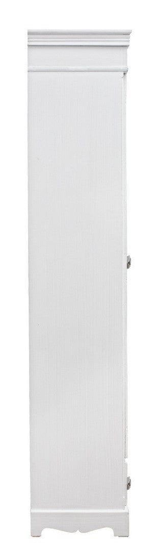 Bizzotto Vetrina con 1 cassetto e 1 anta Blanc Bianco