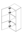 Halmar Vetrina sospeso con 1 anta Netis W-1 Quercia